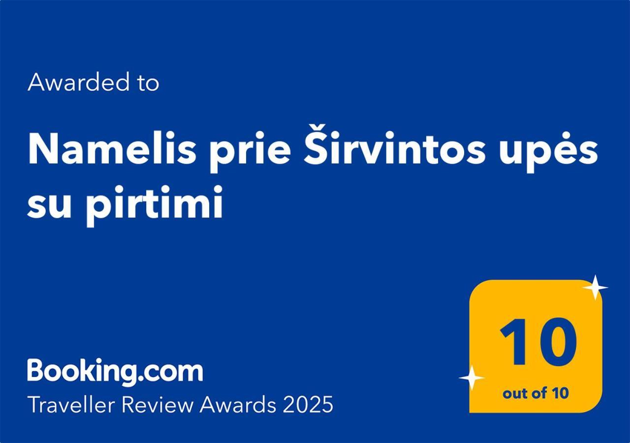Namelis Prie Sirvintos Upes Su Pirtimi Villa Dış mekan fotoğraf